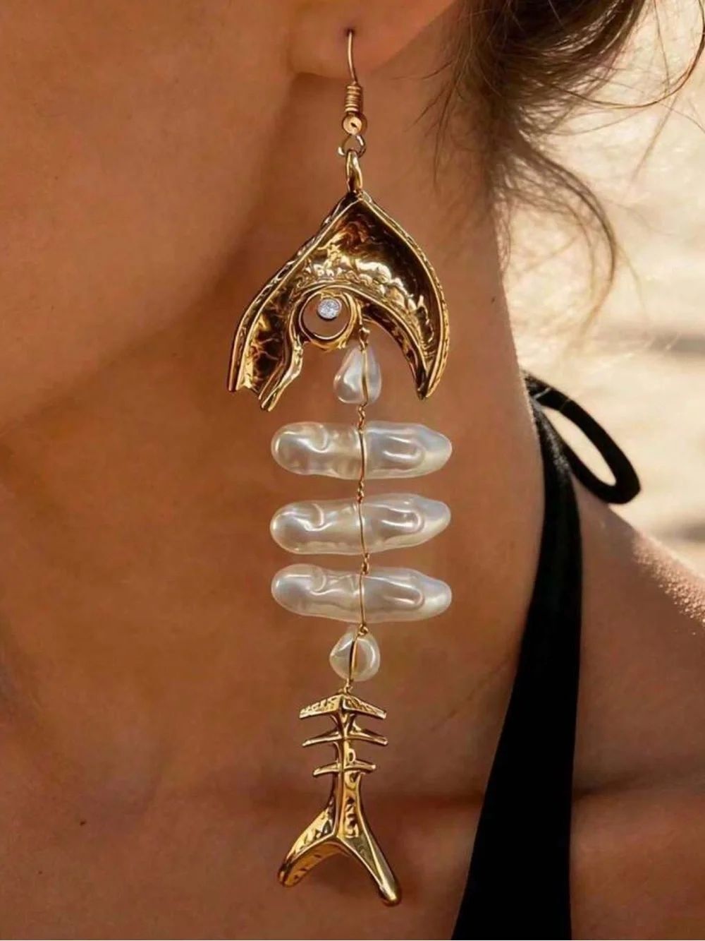 FishboneβDrop Earrings Q1115